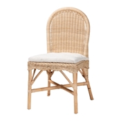 bali & pari Bilu Bohemian Natural Rattan Dining Chair